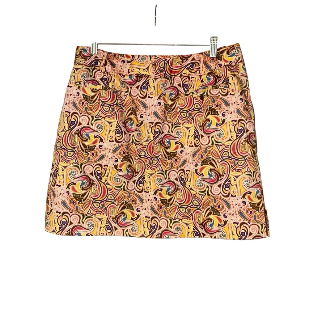 Sport Haley Golf Skort Swirl Print Women’s 10 Stretch Tennis Prep Multicolor